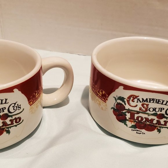 Campbell Soup Co's Tomato 12 oz. Mugs, 2 mugs in Original Campbell Soup Box VGUC - Picture 4 of 11